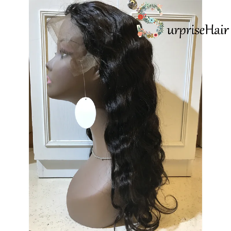 Brazilian Body Wave Front Lace Wigs with Baby Hair for African American