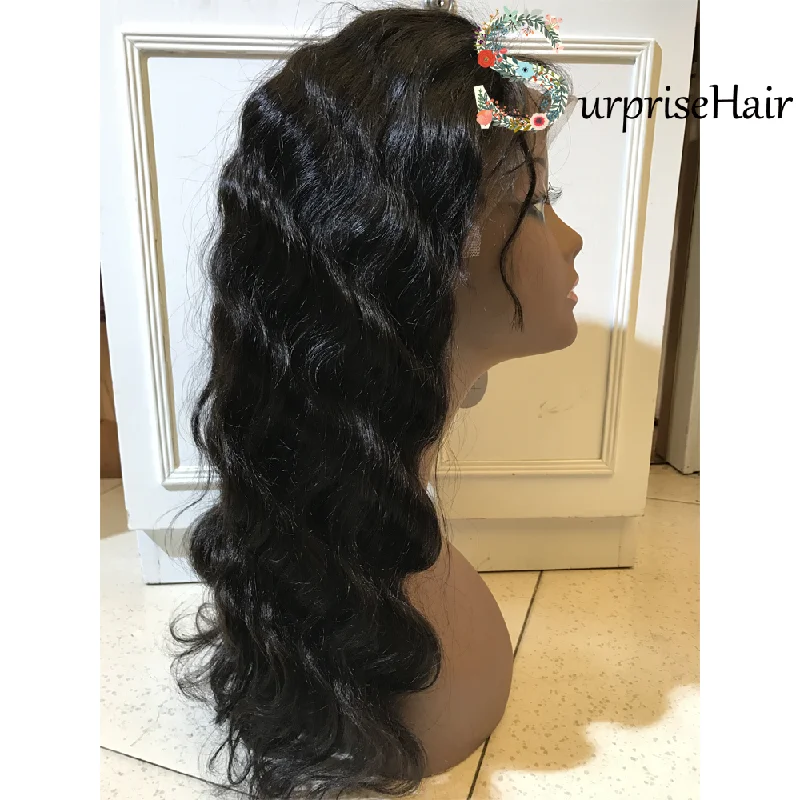 Brazilian Body Wave Front Lace Wigs with Baby Hair for African American