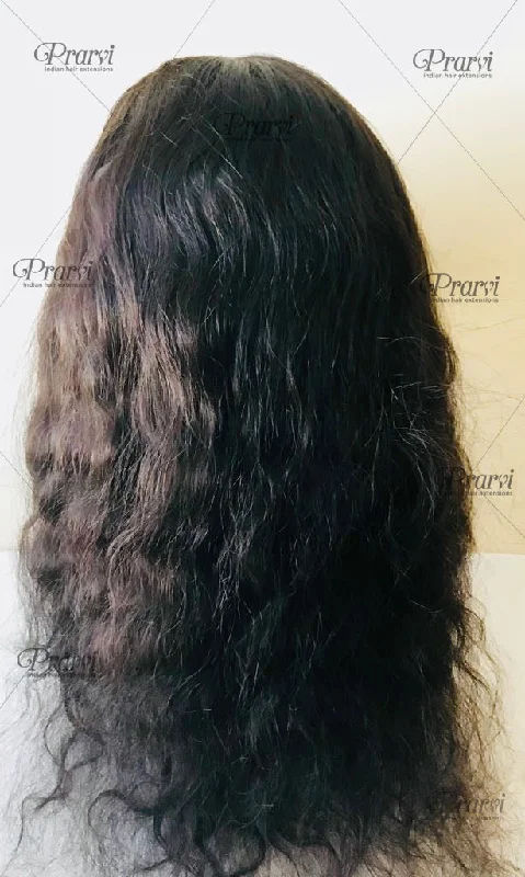 Front Lace Wig-Natural Wavy(Net Base)