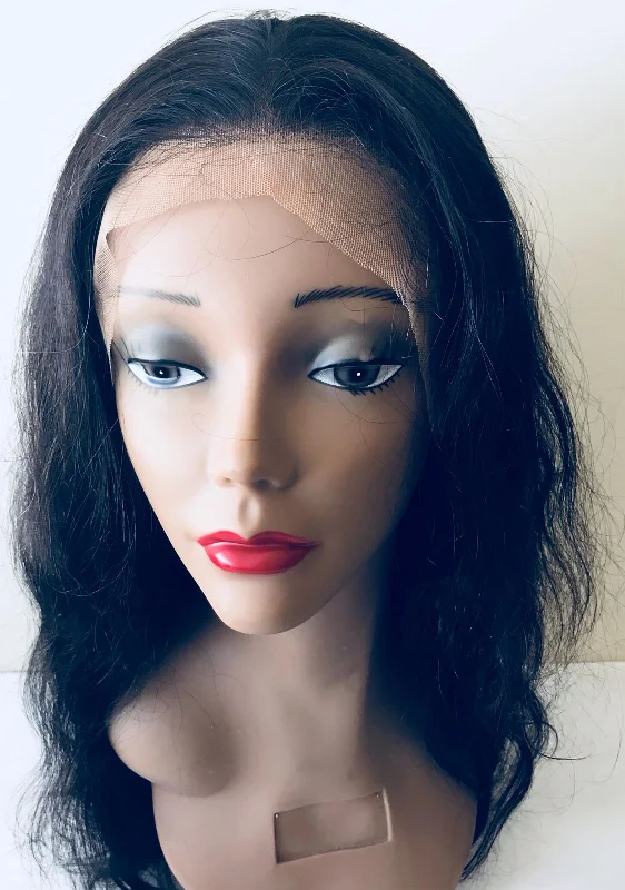 Front Lace Wig-Natural Wavy(Net Base)