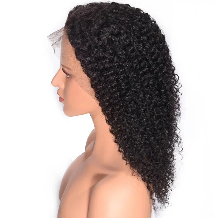 Kinky Curly Full Lace Wig Virgin Hair for African American Surprisehair