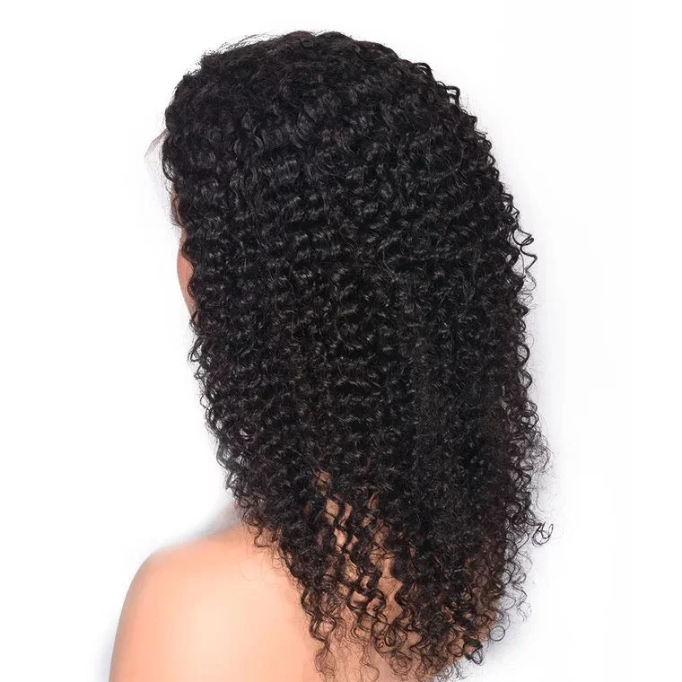 Kinky Curly Full Lace Wig Virgin Hair for African American Surprisehair