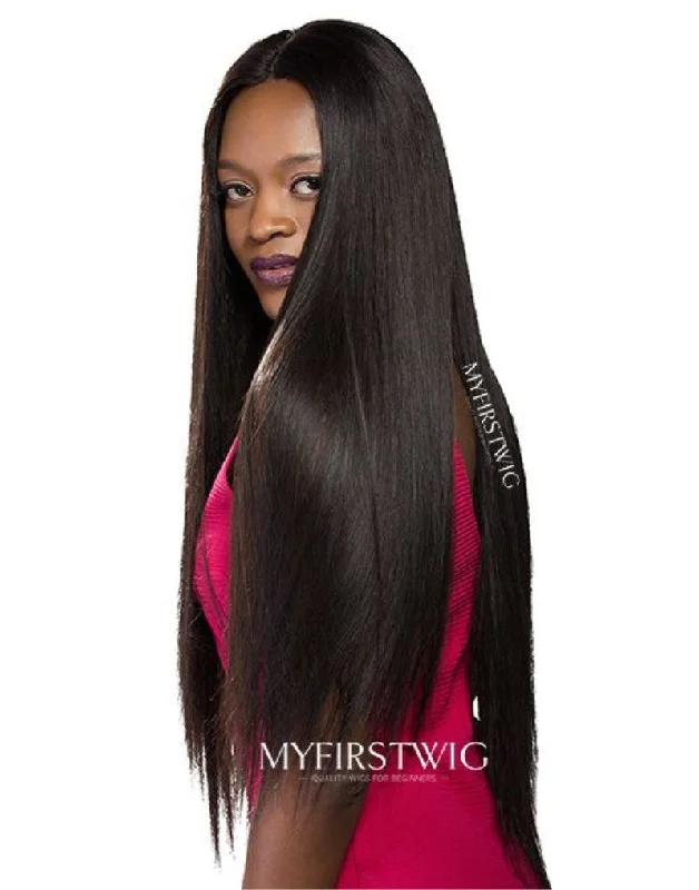 Full Lace Wig Straight Long Wig Glueless Human Hair Wig -LM003