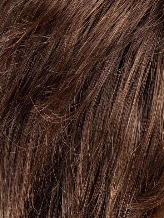 CHOCOLATE-ROOTED 6.83 | Medium to Dark Brown base with Light Reddish Brown highlights and Dark Roots