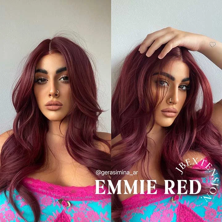 Get the Influencer Look: Pre-Cut Frontlace Glueless Wig EMMIE RED