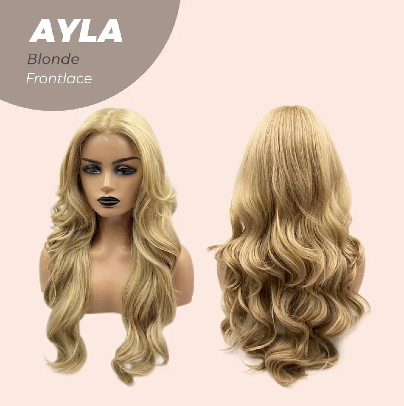 Get the look with our Blonde Pre-Cut Frontlace Wig AYLA BLONDE