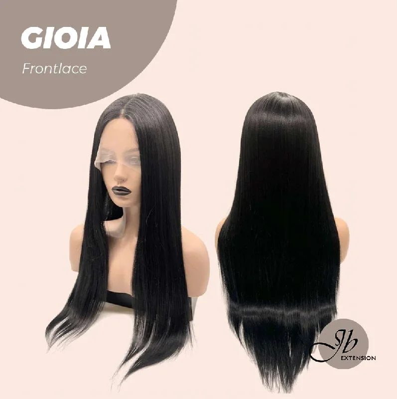 JBEXTENSION 30 Inches Long Black Straight Frontlace Wig GIOIA