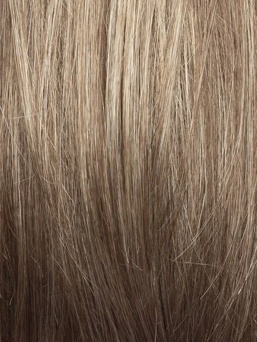 CASHMERE-BROWN-SR | Slightly Rooted Medium Beige Brown base with woven Velvet Blonde Highlights