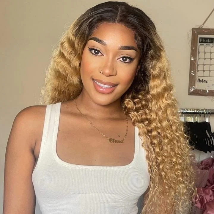 14 / Ombre Blonde / 5x5 HD Lace Closure