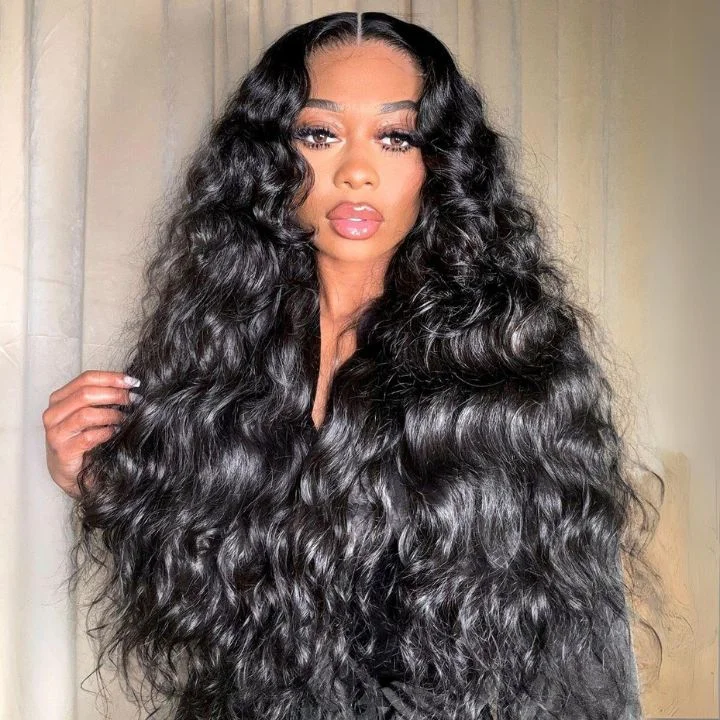 Glueless Wigs Full Loose Wave Wig 13x4 HD Lace Front Wigs Human Hair Pre Plucked Natural Hiarline - Geeta Hair