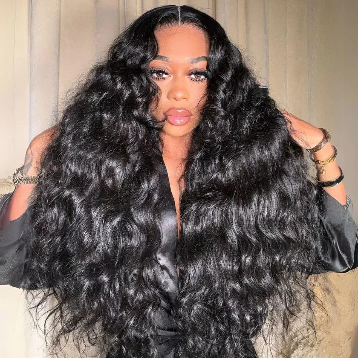 Glueless Wigs Full Loose Wave Wig 13x4 HD Lace Front Wigs Human Hair Pre Plucked Natural Hiarline - Geeta Hair