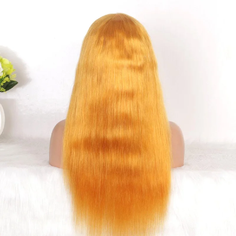 Gold Lace Front Wig Straight Brazilian Human Hair Lace Wig Surprisehair