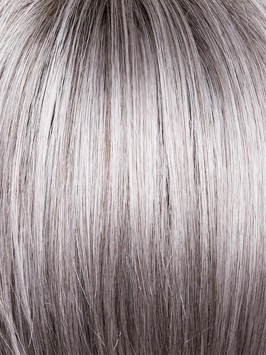 MOONSTONE | Medium Gray with Blue-toned Silver Highlights and Dark Roots