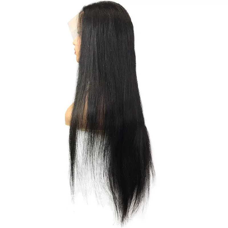 Transparent 8A/7A Malaysian Straight Lace Frontal Human Hair Wig