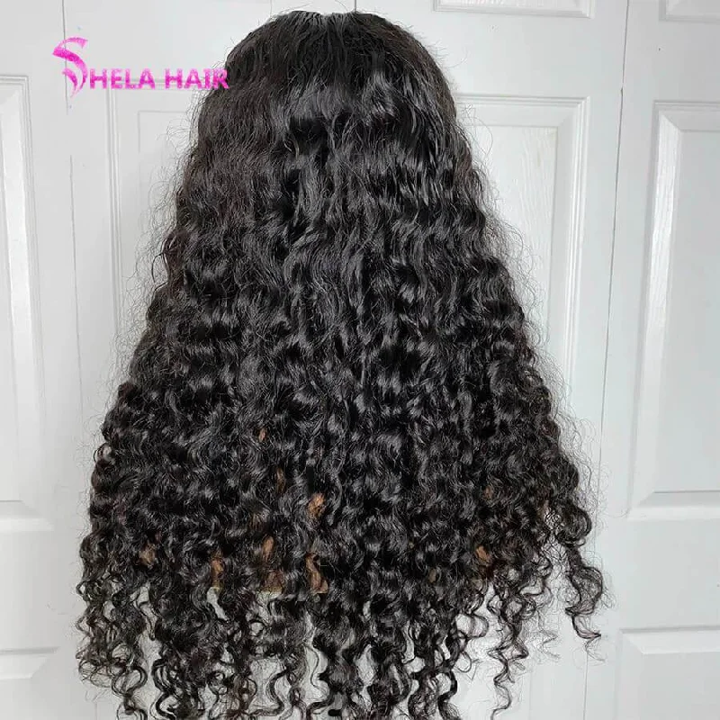 HD Invisible Lace Closure / Frontal Wig Deep Curl Shela Hair