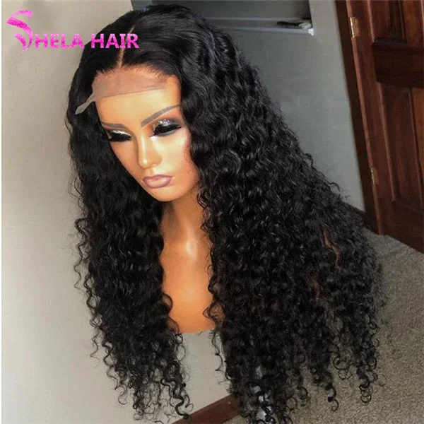 HD Invisible Lace Closure / Frontal Wig Deep Wave Shela Hair