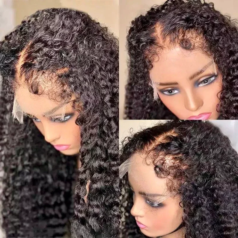 Kinky Curly Edges Lace Wig | Undetectable Lace | Deep Wave | Natural Kinky Wig Edges