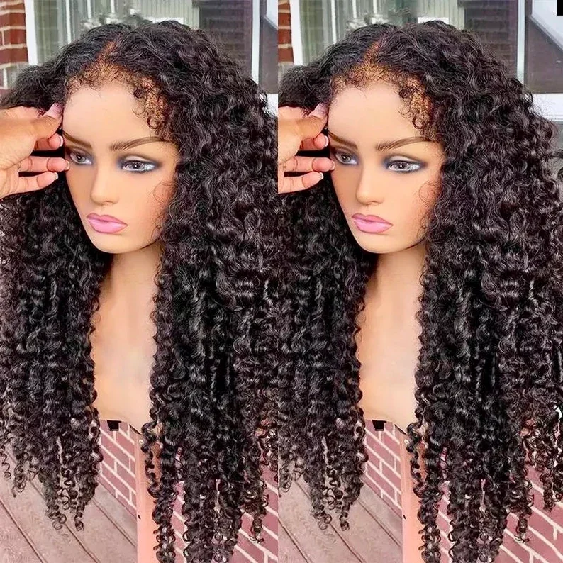 Kinky Curly Edges Lace Wig | Undetectable Lace | Deep Wave | Natural Kinky Wig Edges