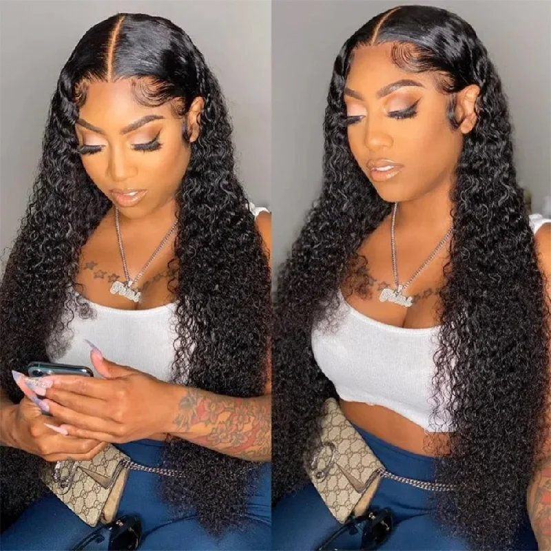 Curly Human Hair 4x4 5x5 HD Lace Closure Wig | Real HD Wig