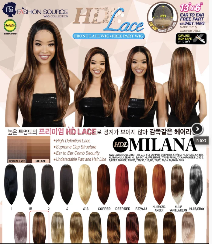 HDL 13 x 6 Free Part Wig MILANA