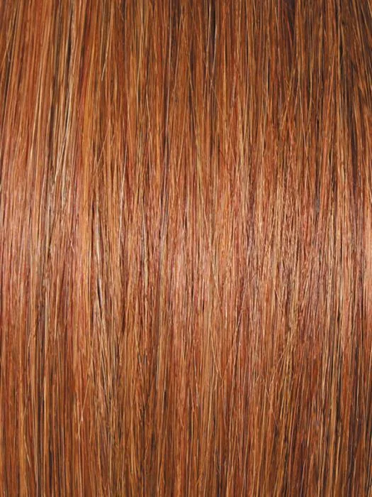 R3025S+ GLAZED CINNAMON | Medium Auburn with Ginger Blonde Highlights on Top