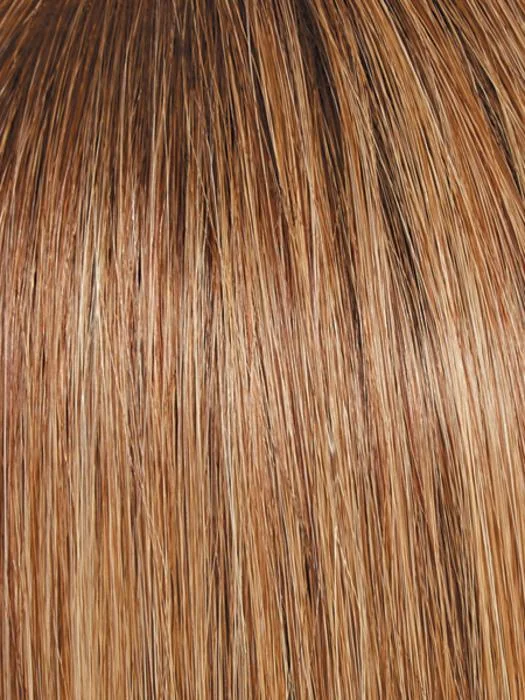 SS12/22 SHADED CAPPUCCINO | Light Golden Brown Evenly Blended with Cool Platinum Blonde Highlights and Dark Roots