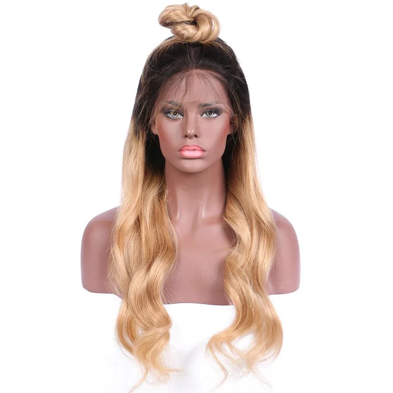 Honey Virgin Brazilian Natural Wave Lace Front Wig