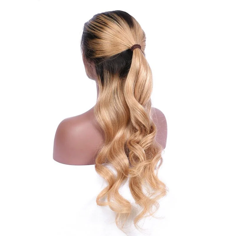 Honey Virgin Brazilian Natural Wave Lace Front Wig