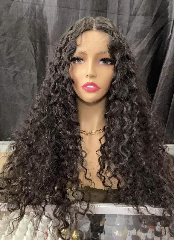 HP-SPANISH 30”  Spanish Wave Human Hair HD Lace Deep Part Wig