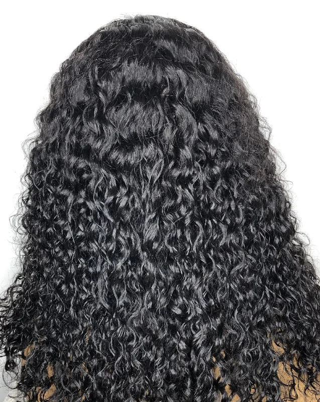 Deep Curly Lace Front Bob wig