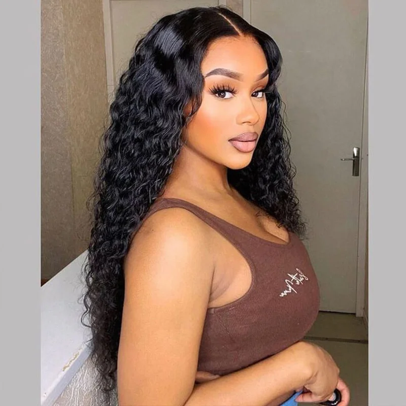 Human Hair HD Lace Front Wig Deep Wave 13x6 *NEW* CLEAR LACE & CLEAN HAIRLINE