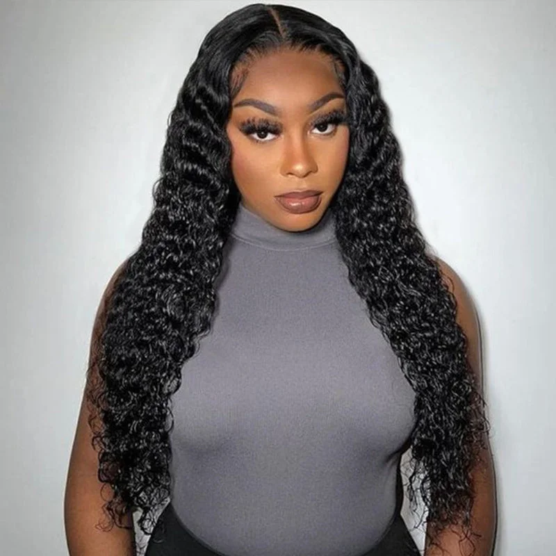 Human Hair HD Lace Front Wig Deep Wave 13x6 *NEW* CLEAR LACE & CLEAN HAIRLINE