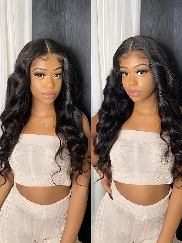 CurlyMe 13x4 Swiss HD Lace/Transparent Lace Wigs Loose Deep Wave Hair Lace Front Wigs