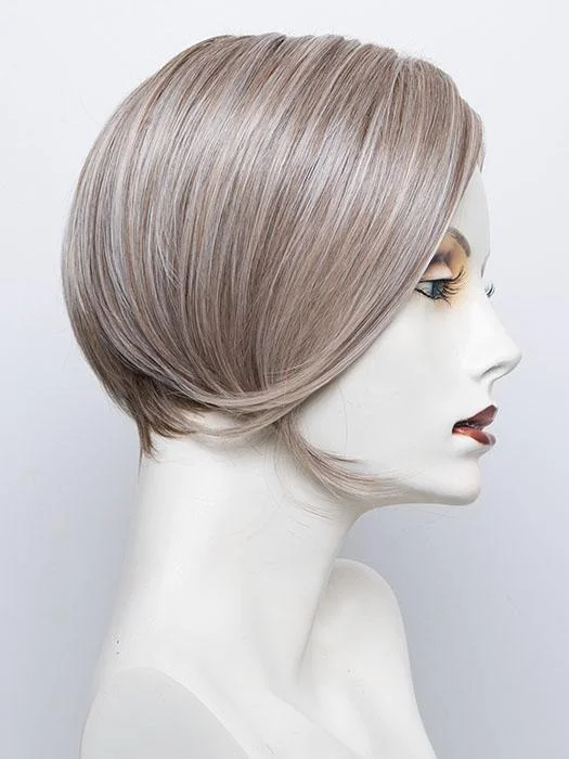 101F48T | Soft White Front, Light Brown with 75% Grey Blend with Soft White Tips