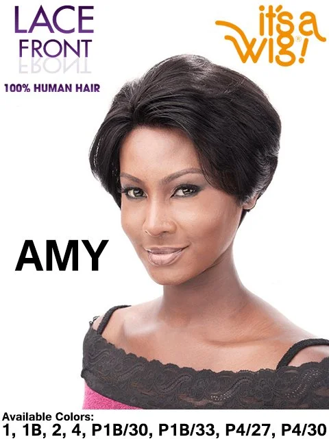 Its A Wig 100% Human Hair Lace Front Wig - AMY