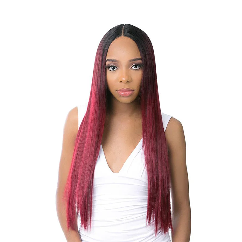 IT'S A WIG Human Hair Premium Mix HD Lace Wig - STRAIGHT 30""