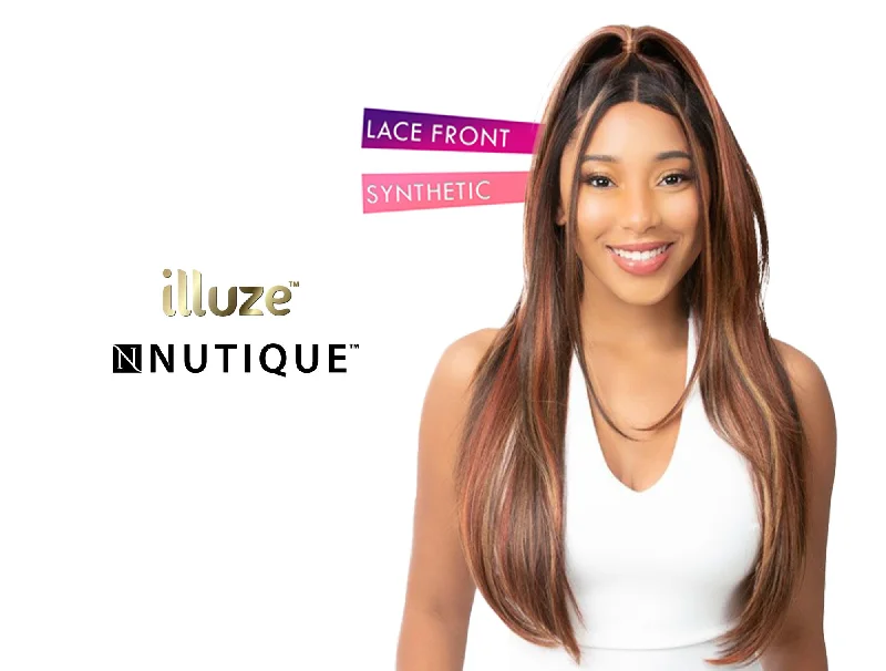 NUTIQUE ILLUZE SYNTHETIC HAIR HD LACE WIG - STRAIGHT 27""