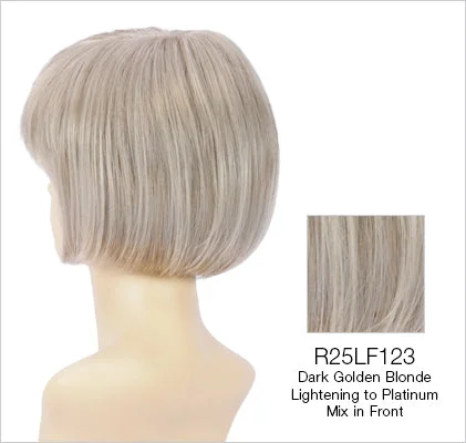 R25LF123 | Dark Golden Blonde Lightening to Platinum Mix In Front