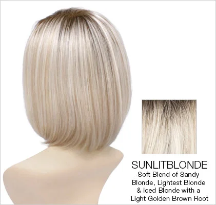 SUNLIT-BLONDE | Soft Blend of Sandy Blonde, Lightest Blonde and Iced Blonde with a Light Golden Brown Root