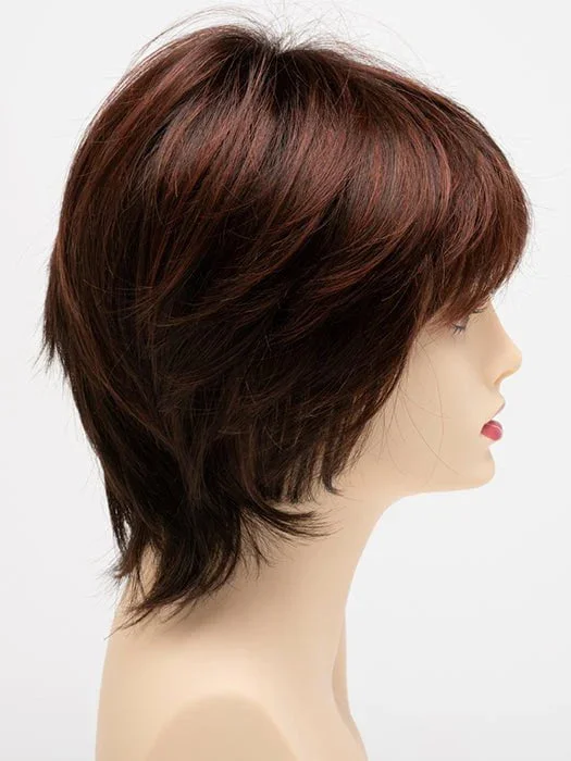 CHOCOLATE CHERRY | Dark Brown roots with overall Medium Brown base with Deep Red highlights