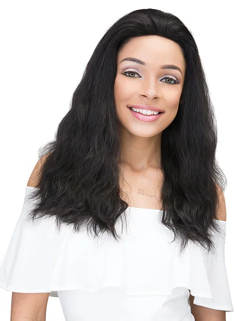 Janet Collection Natural Virgin Remy Human Hair 360 Lace Wig - NATURAL 22""  *FINAL SALE