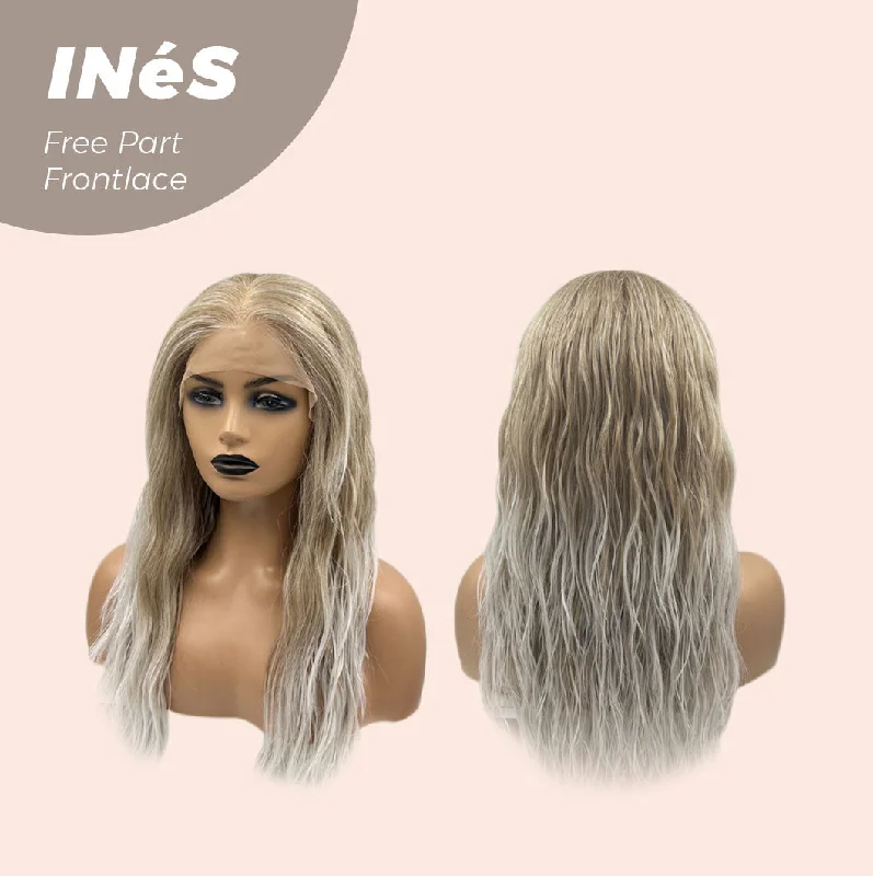 [PRE-ORDER] JBEXTENSION 22 Inches Peach Blonde Body Wave Free Part Frontlae Glueless Wig INéS