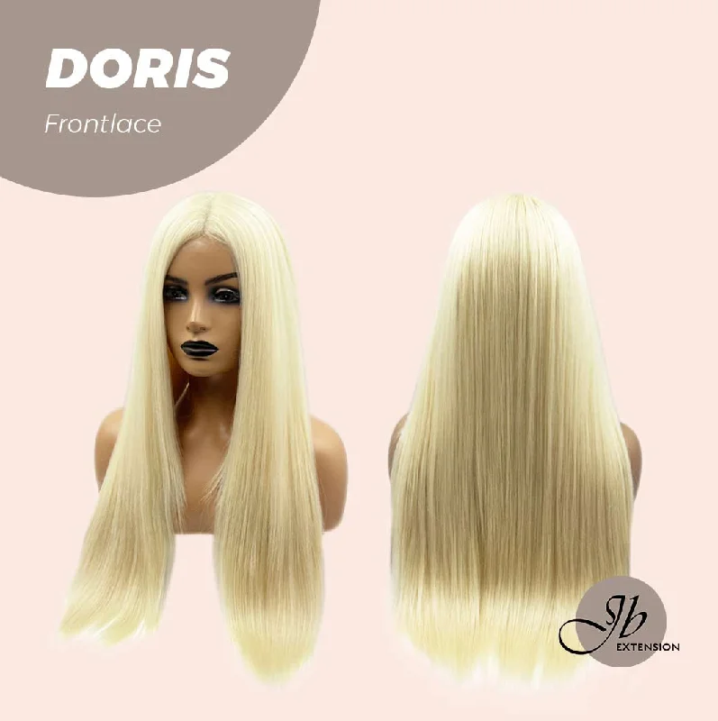 JBEXTENSION 26 Inches Cream Blonde Straight Pre-ut Frontlace Glueless Wig DORIS