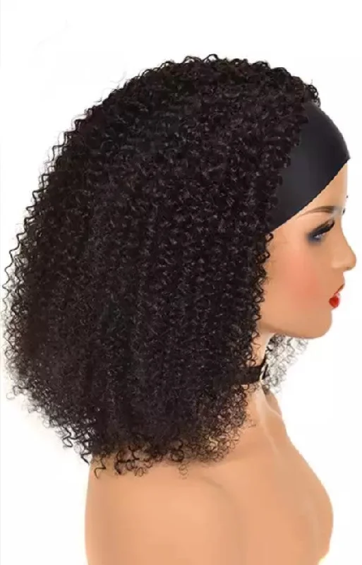 Jerry Curl Headband Wig