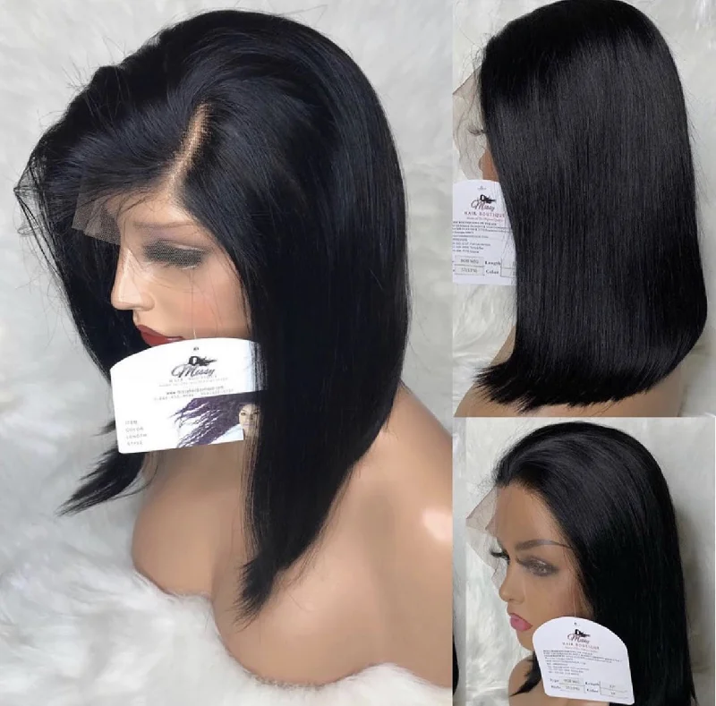 Jet Black BOB Lace Front Unit Style BLUNT