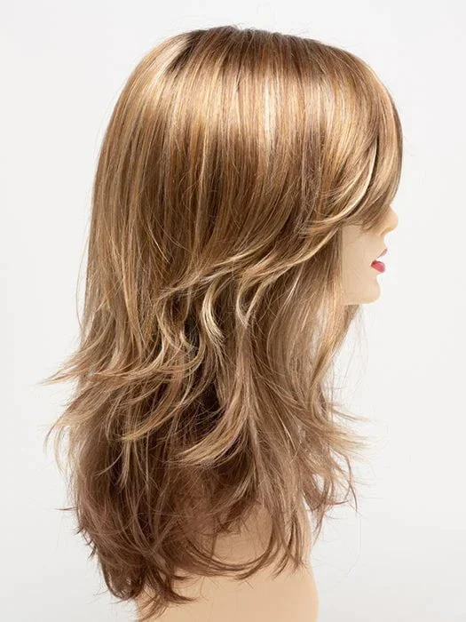 GOLDEN NUTMEG | Medium Brown roots with overall Warm Cinnamon base and Golden Blonde hightlights