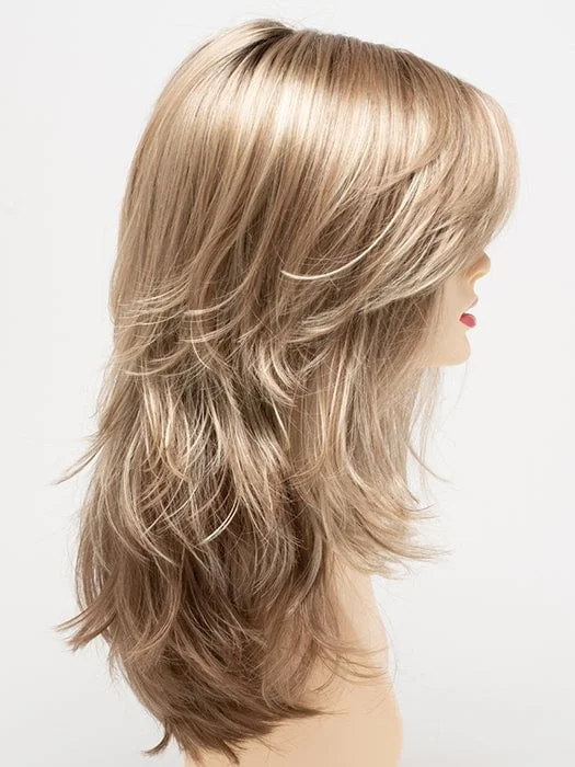 SPARKLING CHAMPAGNE | Medium Brown roots with overall Strawberry Blonde base and soft Golden Blonde highlights