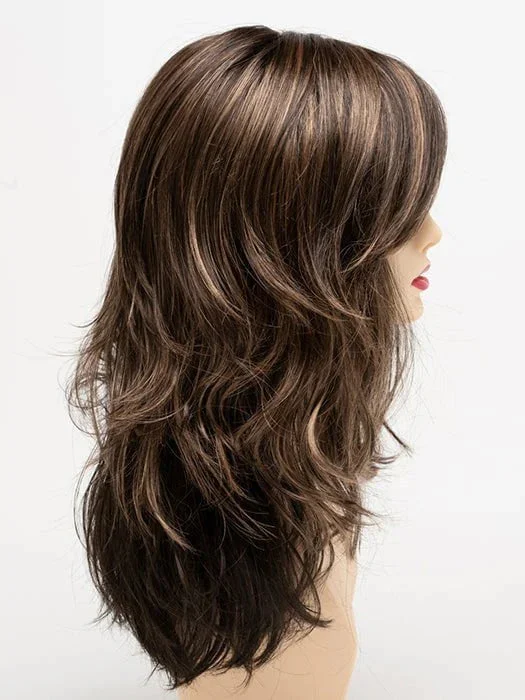 AMARETTO CREAM | Dark Brown roots with overall Medium Brown base with Honey Blonde highlights