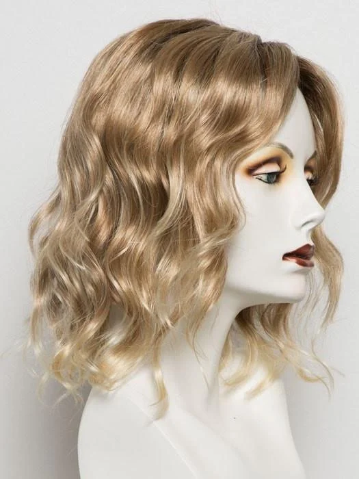 27T613S8 | Medium Red-Gold Blonde and Pale Natural Gold Blonde Blend, Shaded with Medium Brown