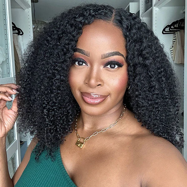 Msnaturally Mary Alwaysameera Recommend Junoda Air Wig Pre-Cut Lace Curly Human Hair Wigs Glueless Wear & Go Quick Hairstyle